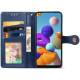 Чохол-книжка Leather GETMAN with card holder Samsung A217 Galaxy A21s blue PLS-00-00086121