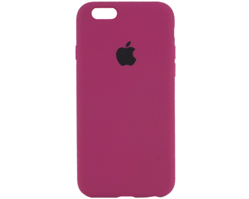 Чохол Silicone Case Full Protective iPhone 6 (6s) maroon PLS-00-00071572