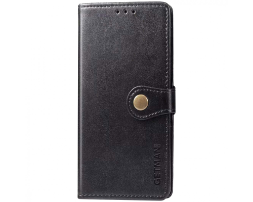 Чохол-книжка Leather GETMAN with card holder Samsung A115 Galaxy A11 black PLS-00-00088232