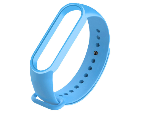 Ремінець Xiaomi Mi Band 5 Silicone light blue PLS-00-00049669