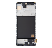 Дисплей Samsung A515 Galaxy A51 (2019) з сенсором та рамкою black (OLED) (Big size) PLS-00-00089854
