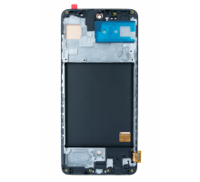 Дисплей Samsung A515 Galaxy A51 (2019) з сенсором та рамкою black (OLED) (Small size) PLS-00-00059657