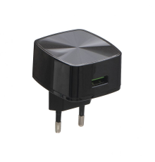 Зарядний пристрій Hoco C70A 18W 3A 1USB-A black PLS-00-00051031
