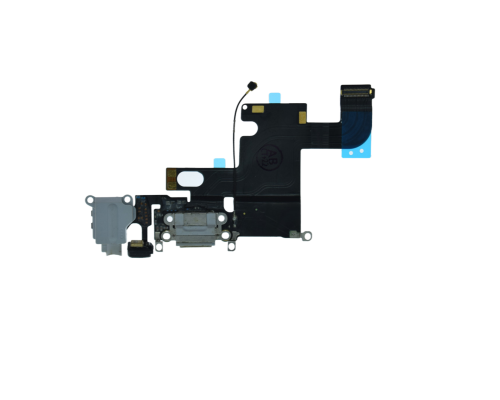 Шлейф iPhone 6 з роз'ємом зарядки gray (Original Used) PLS-00-00096657