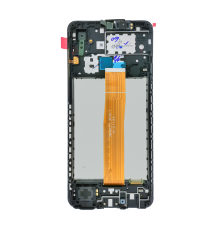 Дисплей Samsung A022 Galaxy A02 (2021) з сенсором та рамкою black (Original) PLS-00-00074716