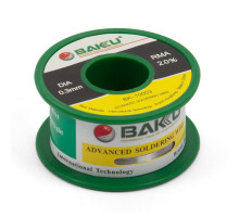 Припій BAKU BK-10003, Sn 97%, Ag 0.3%, Cu 0.7%, flux 2%, 0,3 мм, 50 г