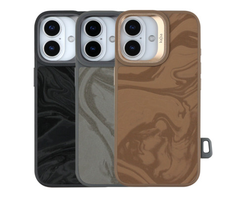 Чохол Kajsa Glamorous Collection Fluid Art with MagSafe для iPhone 17 Black ma96245_249648 2020000507727