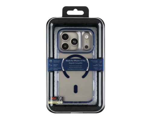 Чохол Kajsa Trans-Shield with MagSafe для iPhone 17 Pro Blue B-Ring ma129238_333628 2020000509233