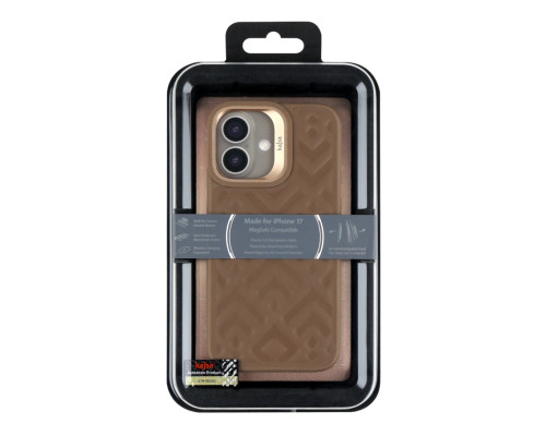 Чохол Kajsa Briquette Collection Rhombus with MagSafe для iPhone 17 Desert Gold ma39047_3869664 2020000509455
