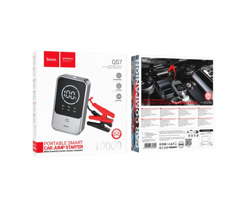 Універсальна Мобільна Батарея Hoco QS7 Jump Starter/Power Bank(10000mAh) 37Wh Сірий ma38681_3867924