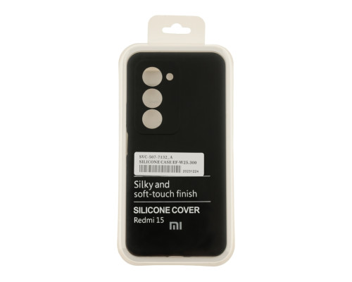 Чохол Liquid Silicone (AA) Full Camera для Xiaomi Redmi 15 4G 18.Black ma38762_3868128