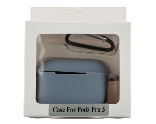 Футляр Silicone Case with hook для Airpods Pro 3 28.Lavender grey ma38720_3867991
