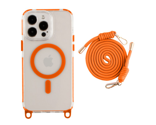 Чохол TPU+PC LanyardCase with MagSafe для iPhone 17 Pro Max Orange ma39121_3869969 2020000499831