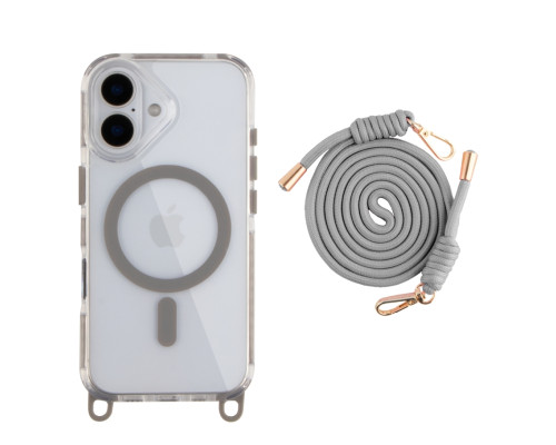 Чохол TPU+PC LanyardCase with MagSafe для iPhone 17 Air Titanium grey ma39122_3869982 2020000500018