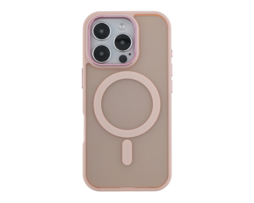 Чохол TPU+PC Goldencis Matte with MagSafe для iPhone 15 Pro Pink ma38998_3869515 2020000496632