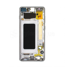 Дисплей (LCD) для Samsung Galaxy S10 Plus/G975 (2019) з тачскріном та рамкою black Service Original (PN:GH82-18849A) TPS-2710000191889