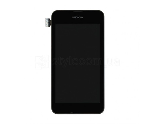 Дисплей (LCD) для Nokia Lumia 530 RM-1019 з тачскріном та рамкою black Original Quality TPS-2701913900002