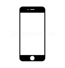 Скло для переклеювання для Apple iPhone 6s Plus black Original Quality TPS-2710000137047