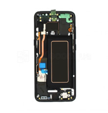 Дисплей (LCD) для Samsung Galaxy S8/G950 (2017) з тачскріном та рамкою black Service Original (PN:GH97-20457A) TPS-2710000137214