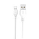 Кабель USB XO NB103 Type-C Quick Charge 2.1A white TPS-2710000197270