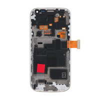 Дисплей (LCD) для Samsung Galaxy S4 Mini I9190 з тачскріном та рамкою blue (TFT) Original Quality