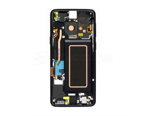 Дисплей (LCD) для Samsung Galaxy S9/G960 (2018) з тачскріном та рамкою black Service Original (PN:GH97-21696B) TPS-2710000194378