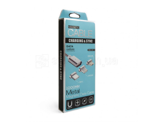 Кабель USB DM-M15 Lightning Magnetic silver