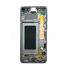 Дисплей (LCD) для Samsung Galaxy S10/G973 (2019) з тачскріном та рамкою black Service Original (PN:GH92-18850A) TPS-2710000185567