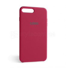 Чохол Original Silicone для Apple iPhone 7 Plus, 8 Plus rose red (37)