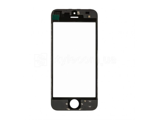 Скло для переклеювання для Apple iPhone 5 з рамкою та OCA-плівкою black Original Quality TPS-2710000160113