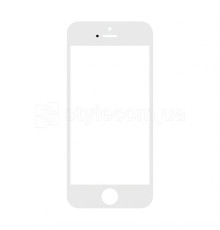 Скло для переклеювання для Apple iPhone 5s з рамкою та OCA-плівкою white Original Quality TPS-2710000160144