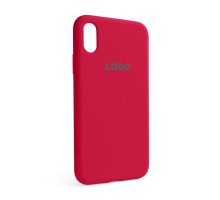 Чохол Full Silicone Case для Apple iPhone X, Xs rose red (37) TPS-2710000202547