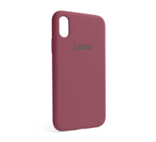 Чохол Full Silicone Case для Apple iPhone X, Xs maroon (42) TPS-2710000199168