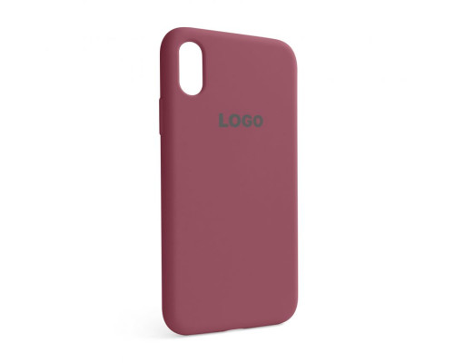 Чохол Full Silicone Case для Apple iPhone X, Xs maroon (42) TPS-2710000199168