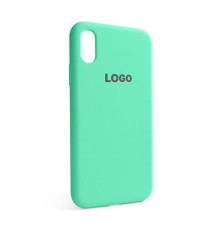 Чохол Full Silicone Case для Apple iPhone X, Xs mint (47)