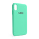 Чохол Full Silicone Case для Apple iPhone X, Xs mint (47)