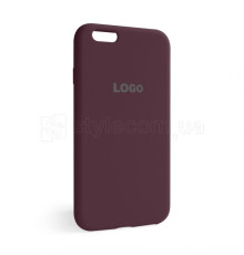 Чохол Full Silicone Case для Apple iPhone 6, 6s maroon (42)