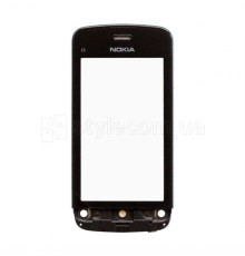 Тачскрін (сенсор) для Nokia C5-03, C5-04 з рамкою black Original Quality TPS-2701831800002