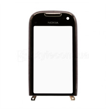 Тачскрін (сенсор) для Nokia C7 з рамкою grey/brown Original Quality TPS-2702149300000