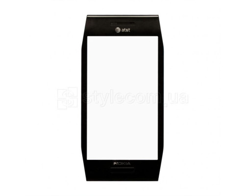 Тачскрін (сенсор) для Nokia X7 з рамкою black Original Quality