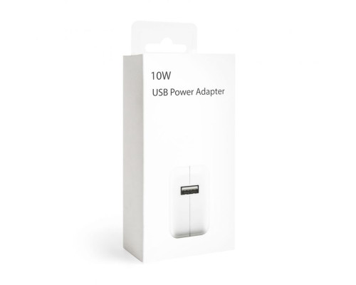 Мережевий зарядний пристрій (адаптер) для Apple iPad 1USB / 2.1A / 10W white High Quality