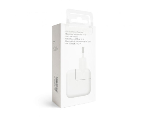 Мережевий зарядний пристрій (адаптер) для Apple iPad 1USB / 2.1A / 10W white High Quality