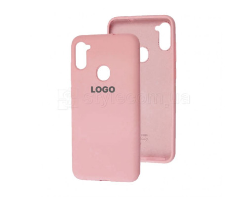 Чохол Original Silicone для Samsung Galaxy A11/A115 (2020) light pink (12) TPS-2710000199861