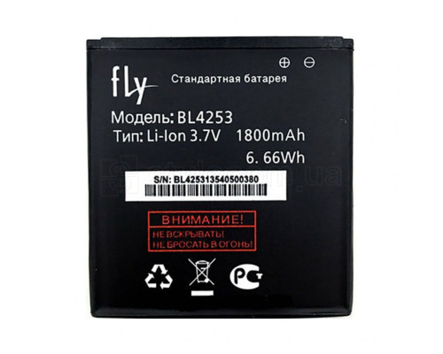 Акумулятор для Fly BL4253 iQ443 (1800mAh) High Copy