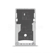 Тримач Sim-карти (лоток) для Xiaomi Redmi Note 4 silver