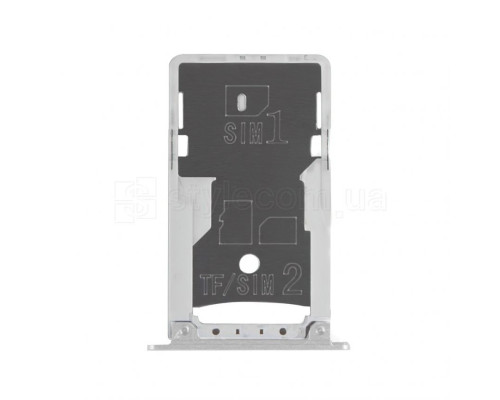Тримач Sim-карти (лоток) для Xiaomi Redmi Note 4 silver