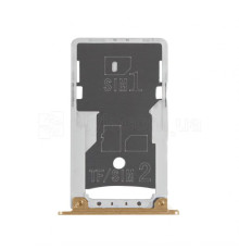 Тримач Sim-карти (лоток) для Xiaomi Redmi Note 4X gold