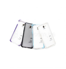 Чохол силіконовий з кольоровою рамкою для Samsung Galaxy J6/J600 (2018) violet/transp TPS-2710000177395