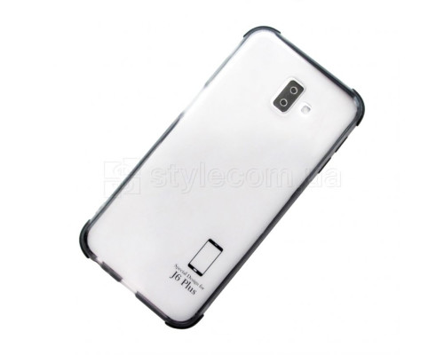 Чохол силіконовий з кольоровою рамкою для Samsung Galaxy J6 Plus/J610 (2018) black/black