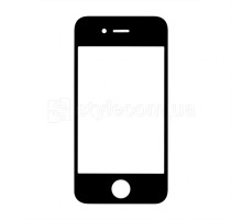 Скло для переклеювання для Apple iPhone 4 black Original Quality